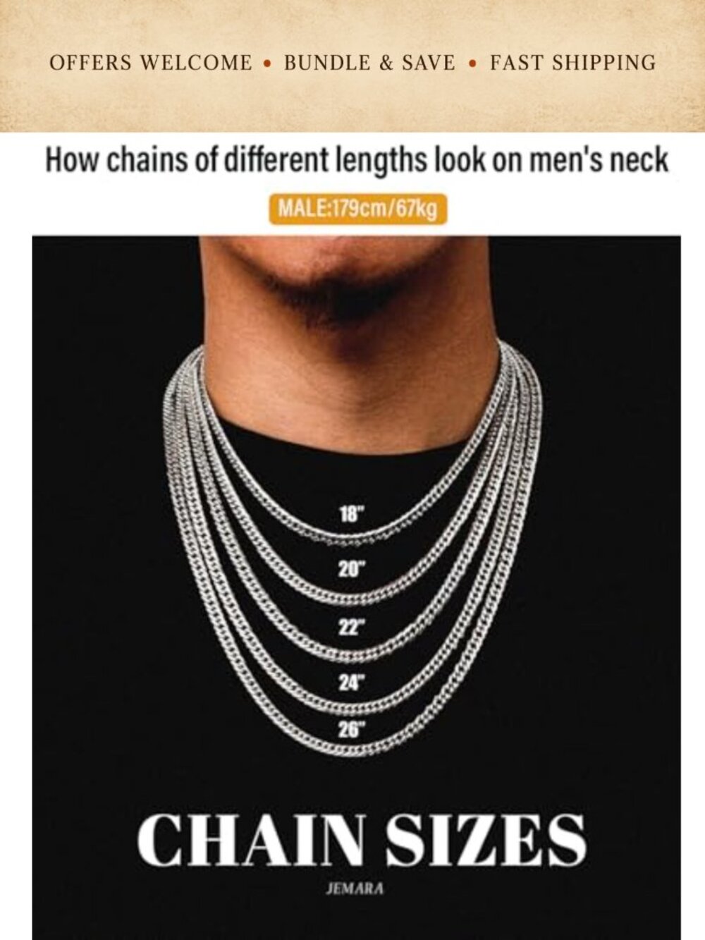 Mens Stainless Steel Cross Necklace Set Cuban Rope Chain 2Pc Layered - Picture 3 of 6